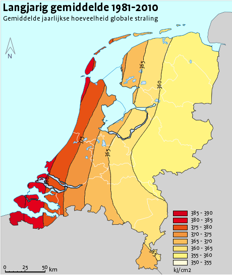 Globale Straling in Nederland