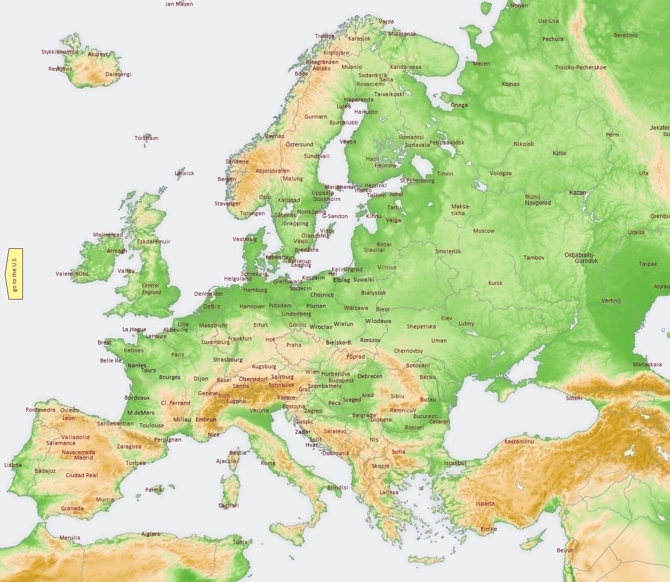 Temperature Series Europe ECAD